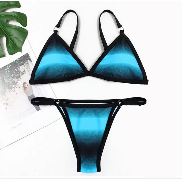 Bikinis 2020 Woman Swimwear Women Triangle Bikini  Two-piece Separate Swimsuits Women's  Beach Bathing Suit Sexy Bikini Biquini