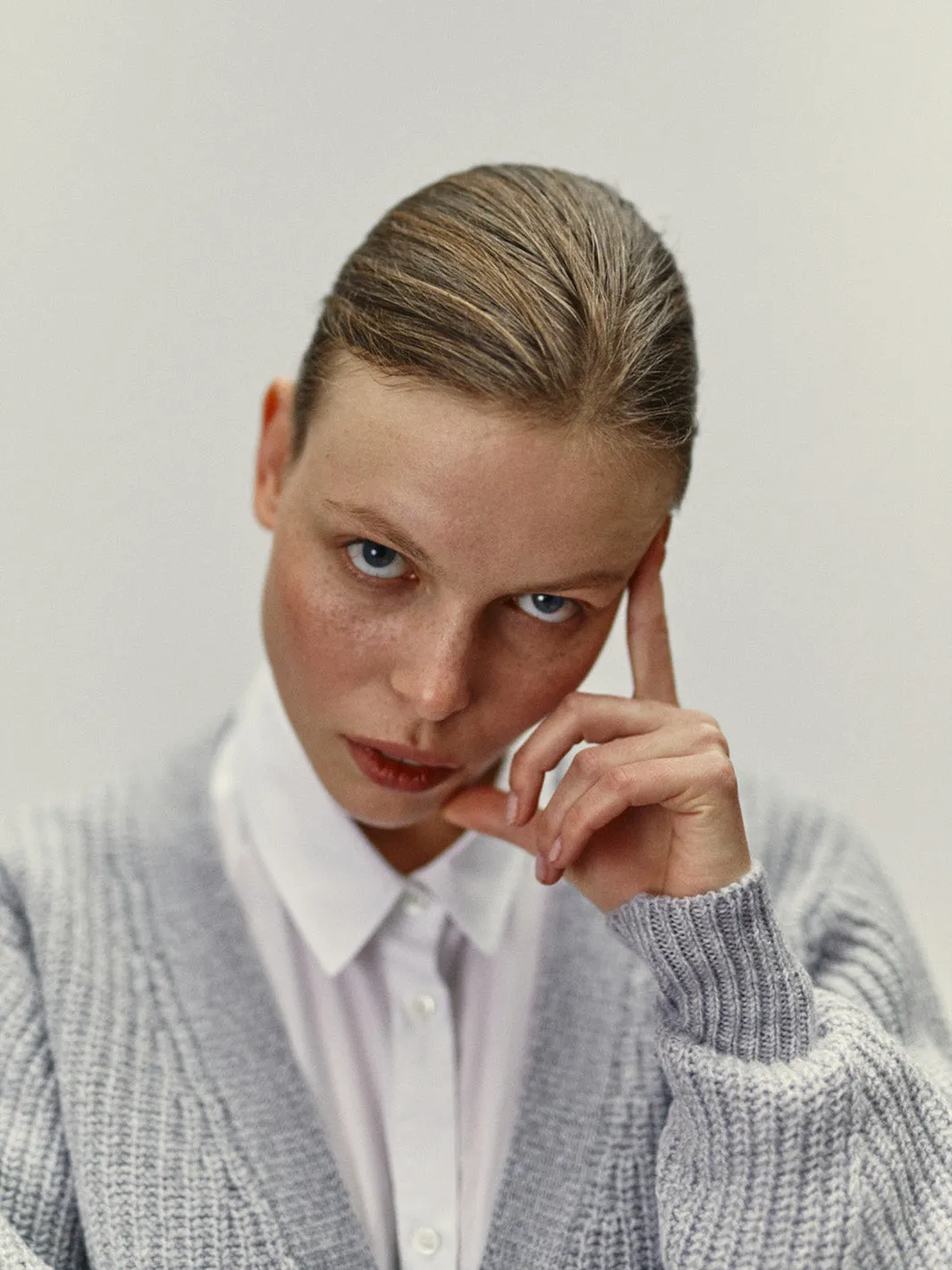 Knitted Cardigan In Merino Wool