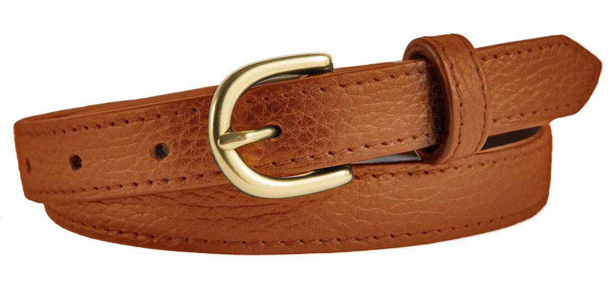 Soho Belt, (0.75") Gold Buckle